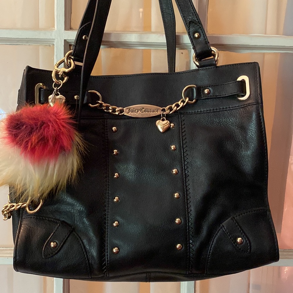 Juicy Couture leather crossbody bag 12x9,5x6” with JC decor